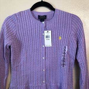 Girls Ralph Lauren Sweater Purple